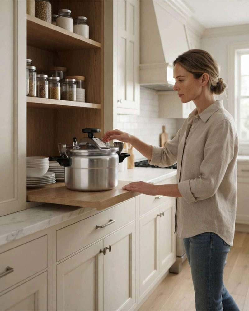 OLLA A PRESION 8L DORAL KITCHEN EN ALUMINIO CON ASAS TERMORRESISTENTES - 1