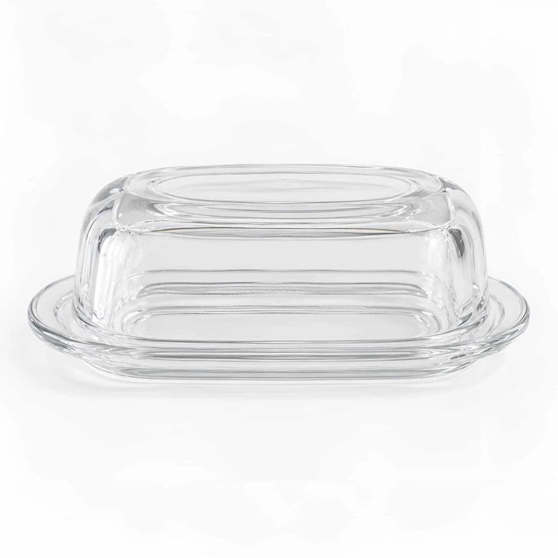 SET MANTEQUILLERO DE VIDRIO CON TAPA LIVERPOOL 20 CM - 5