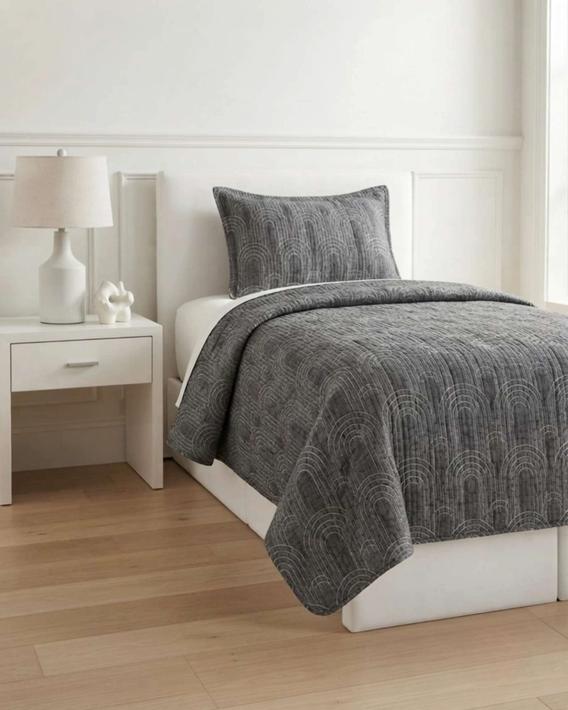 SET CUBRELECHO QUILT VERANO 1.5 PLAZAS FRESCO MAS 1 FUNDA DE ALMOHADA - 1