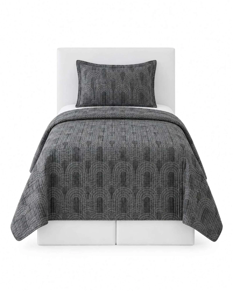 SET CUBRELECHO QUILT VERANO 1.5 PLAZAS FRESCO MAS 1 FUNDA DE ALMOHADA - 6