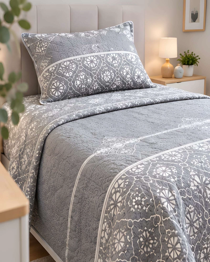 QUILT 1.5 PLAZAS 180X230 CM + FUNDA DE ALMOHADA - 5
