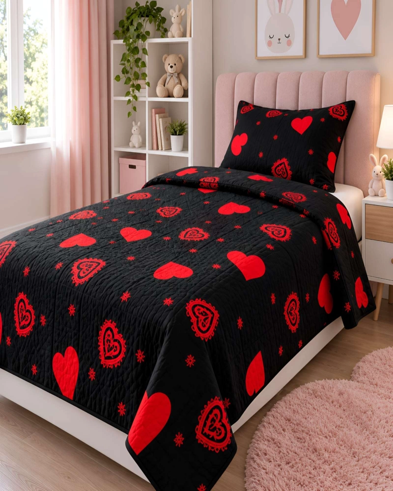 CUBRECAMAS QUILT PLAZA Y MEDIA TEXTURA SUAVE Y FRESCA - 1