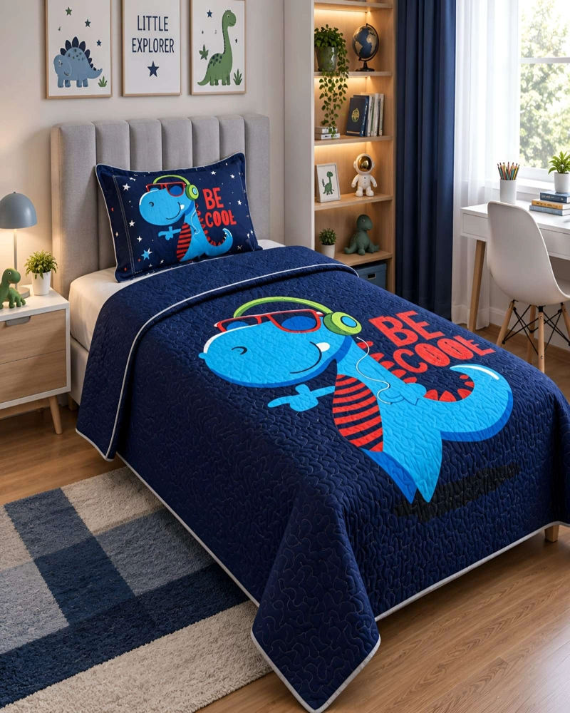 CUBRECAMAS QUILT PLAZA Y MEDIA TEXTURA SUAVE Y FRESCA - 3