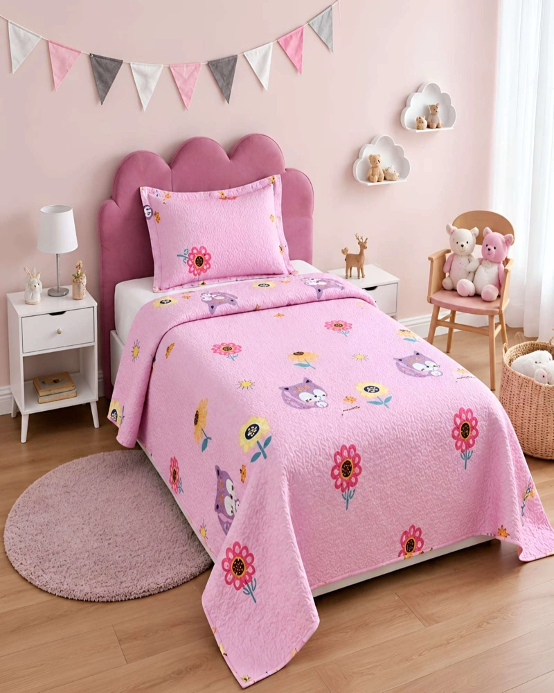 CUBRECAMAS QUILT PLAZA Y MEDIA TEXTURA SUAVE Y FRESCA - 2