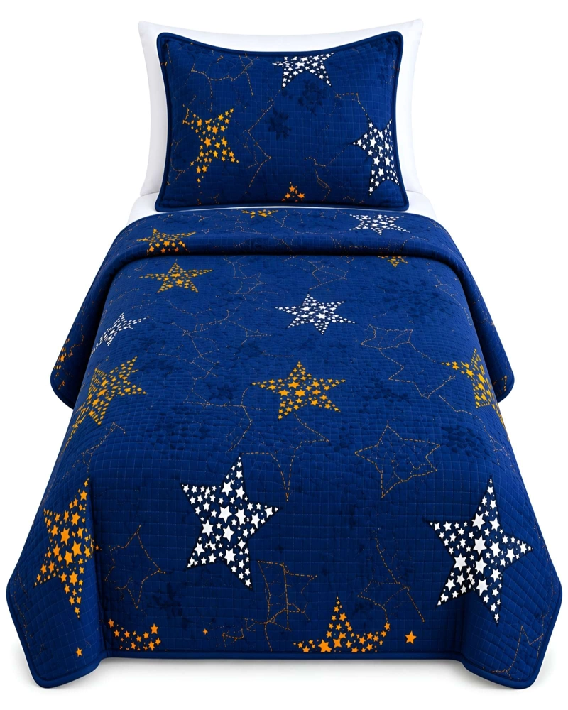 CUBRECAMAS QUILT PLAZA Y MEDIA TEXTURA SUAVE Y FRESCA - 6