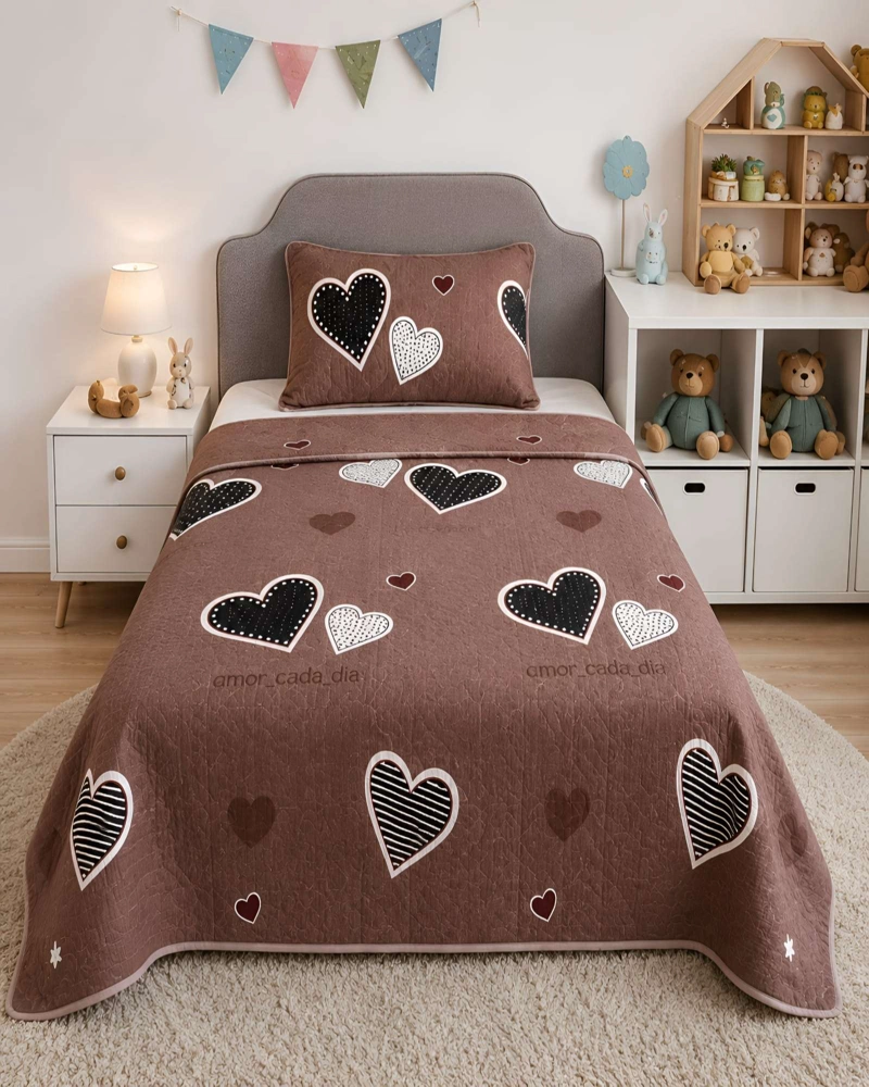 CUBRECAMAS QUILT PLAZA Y MEDIA TEXTURA SUAVE Y FRESCA - 3