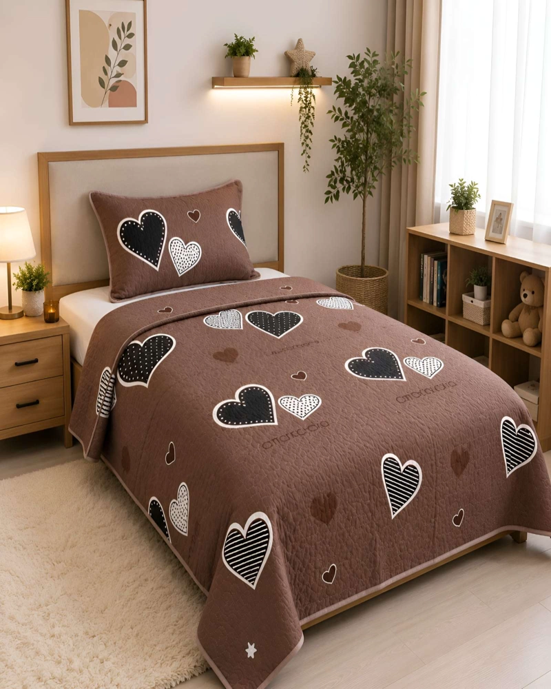 CUBRECAMAS QUILT PLAZA Y MEDIA TEXTURA SUAVE Y FRESCA - 4