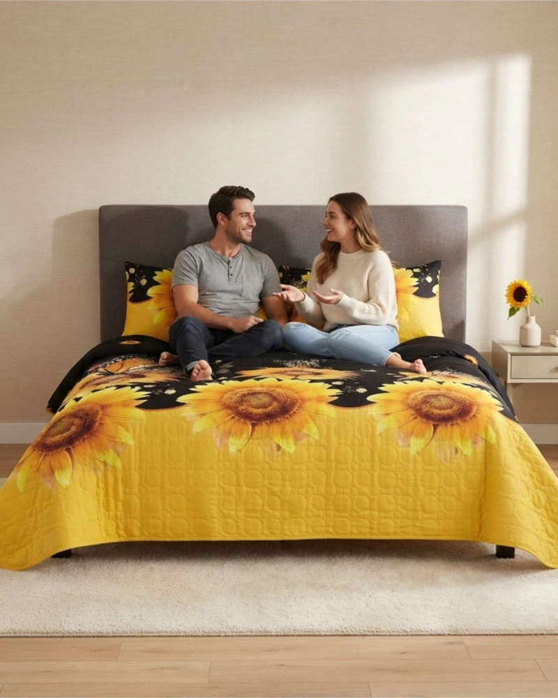 QUILT DE VERANO KING TRANSPIRABLE Y SUAVE - 3
