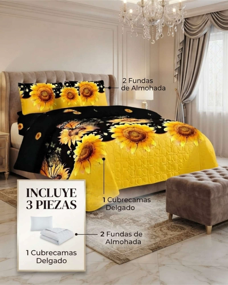 QUILT DE VERANO KING TRANSPIRABLE Y SUAVE - 5