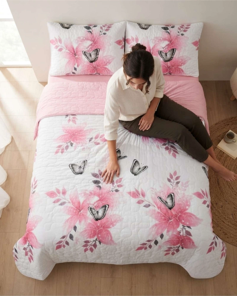 QUILT DE VERANO KING TRANSPIRABLE Y SUAVE - 1