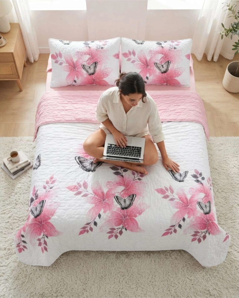QUILT DE VERANO KING TRANSPIRABLE Y SUAVE - 3