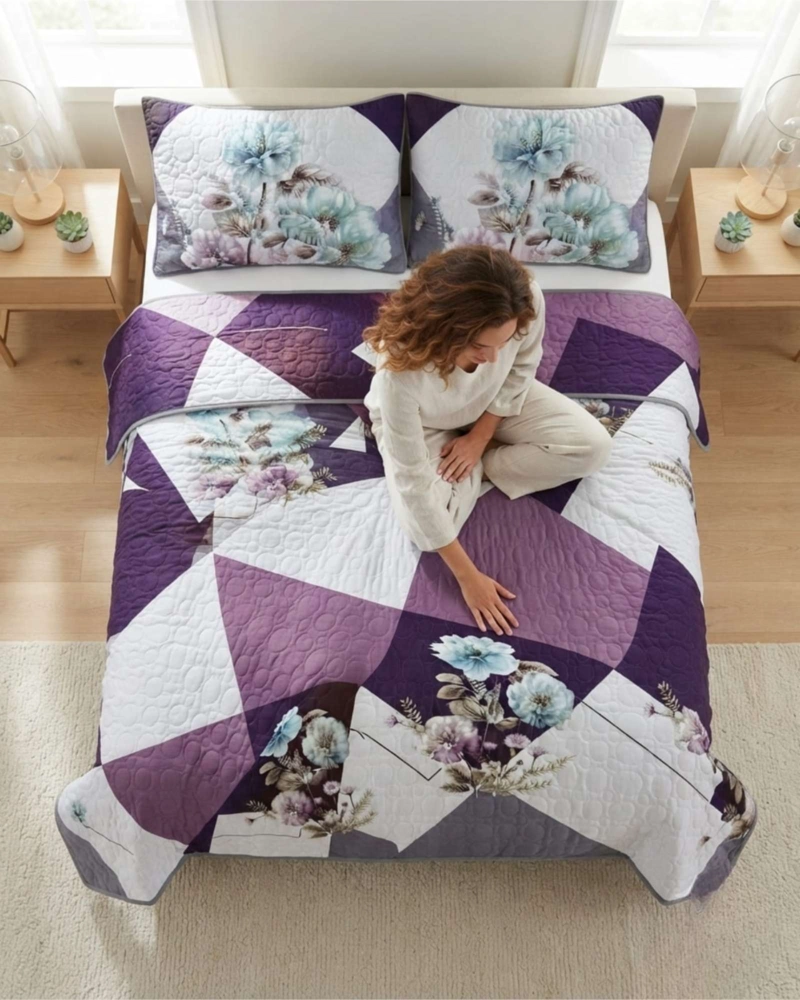 QUILT DE VERANO KING TRANSPIRABLE Y SUAVE - 5