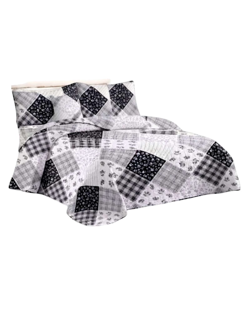 QUILT DE VERANO KING MAS ALMOHADAS TRANSPIRABLE Y SUAVE - 6