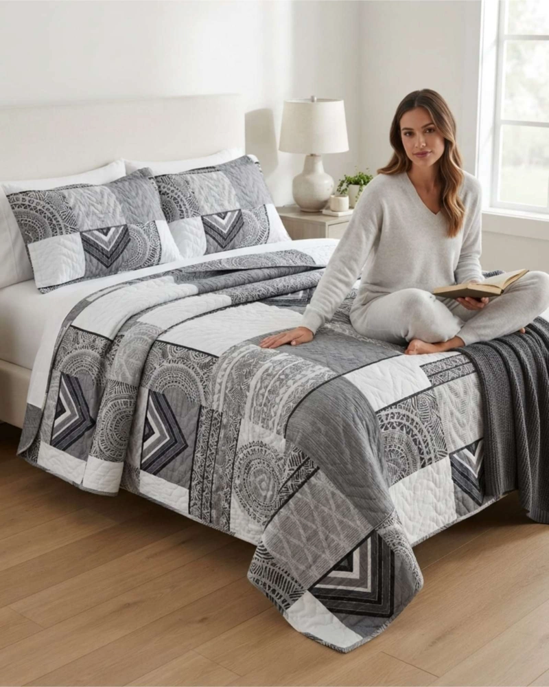 QUILT DE VERANO KING TRANSPIRABLE Y SUAVE - 2