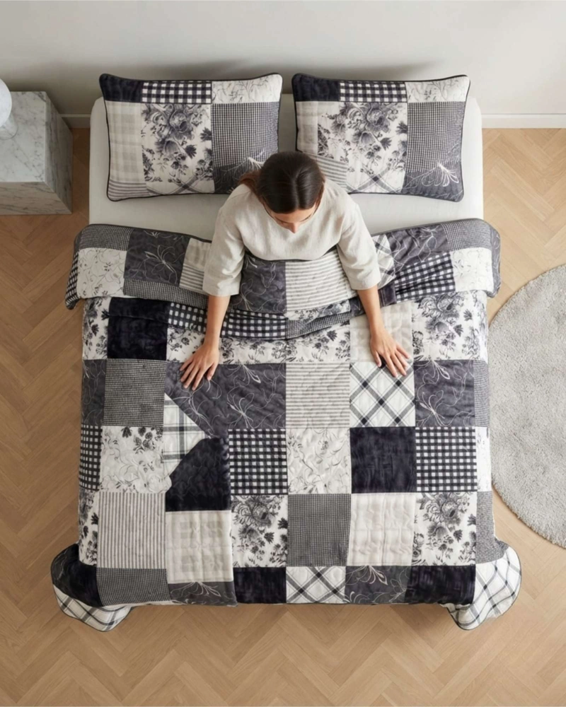 QUILT DE VERANO KING TRANSPIRABLE Y SUAVE - 4