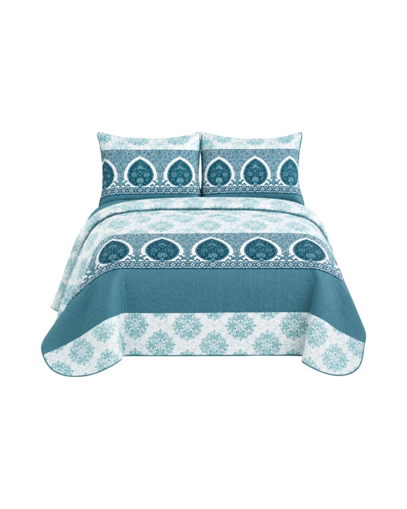 QUILT DELGADO PARA VERANO FRESCO 2 PLAZAS MAS ALMOHADAS - 6