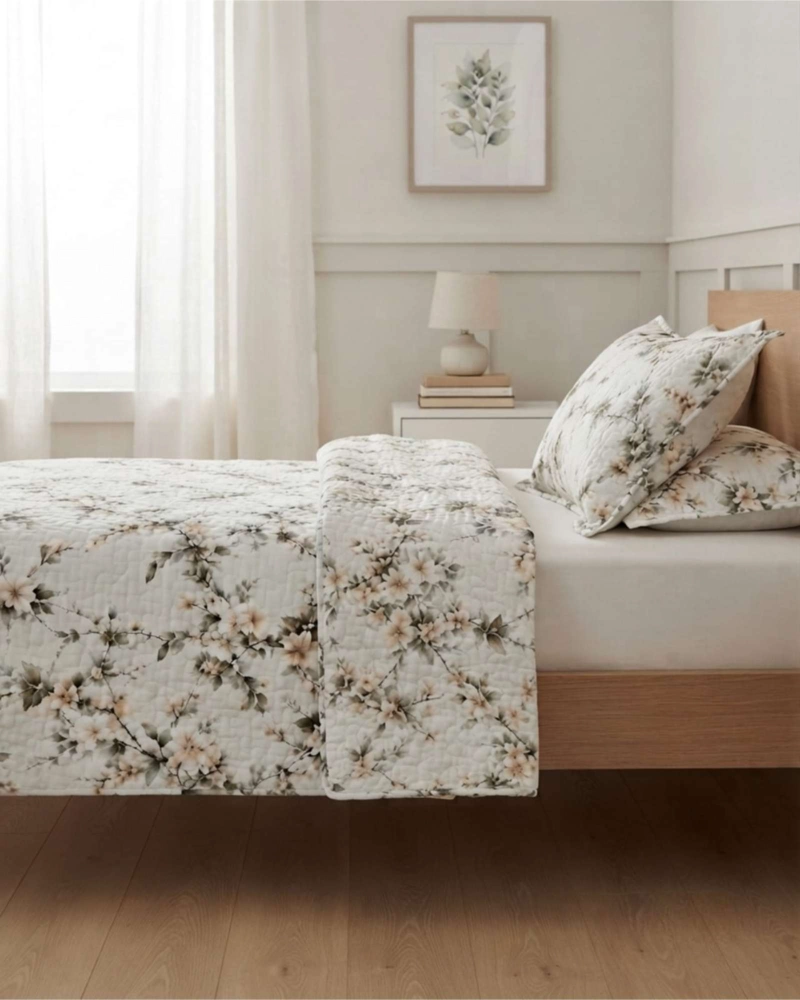 QUILT DELGADO PARA VERANO FRESCO 2 PLAZAS MAS ALMOHADAS - 5