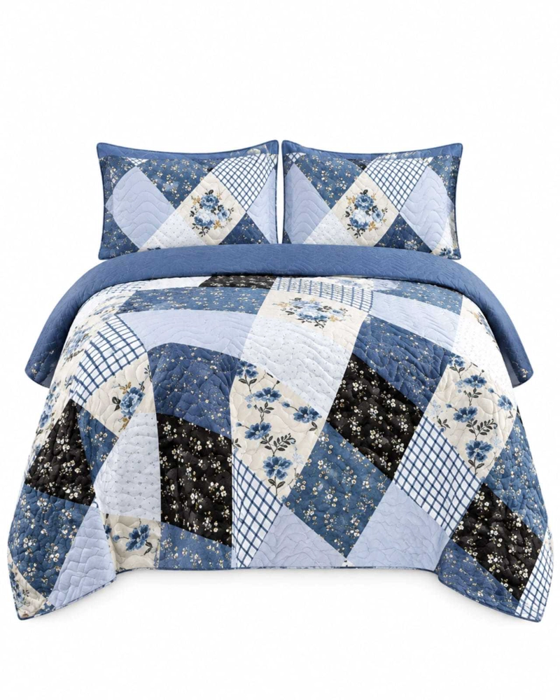 QUILT DELGADO PARA VERANO FRESCO 2 PLAZAS MAS ALMOHADAS - 6