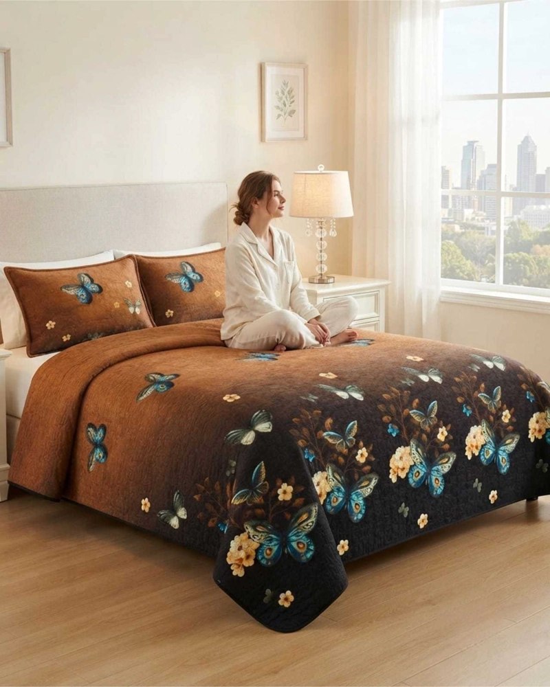 QUILT DELGADO PARA VERANO FRESCO 2 PLAZAS MAS ALMOHADAS - 1