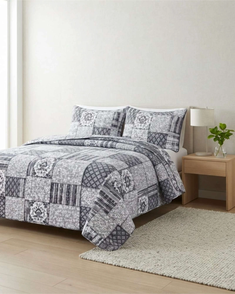 QUILT DELGADO PARA VERANO FRESCO 2 PLAZAS MAS ALMOHADAS - 5