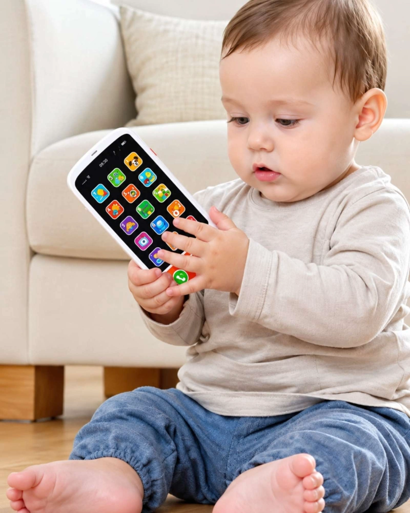 CELULAR DE JUGUETE INTERACTIVO PARA NIÑOS PANTALLA CON ICONOS - 2