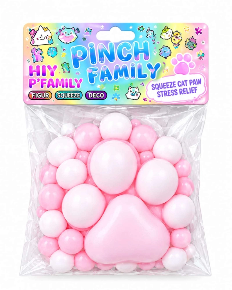 PACK DE 12 PATAS DE GATO SQUISHY JUGUETE FIDGET RELAJANTE - 6