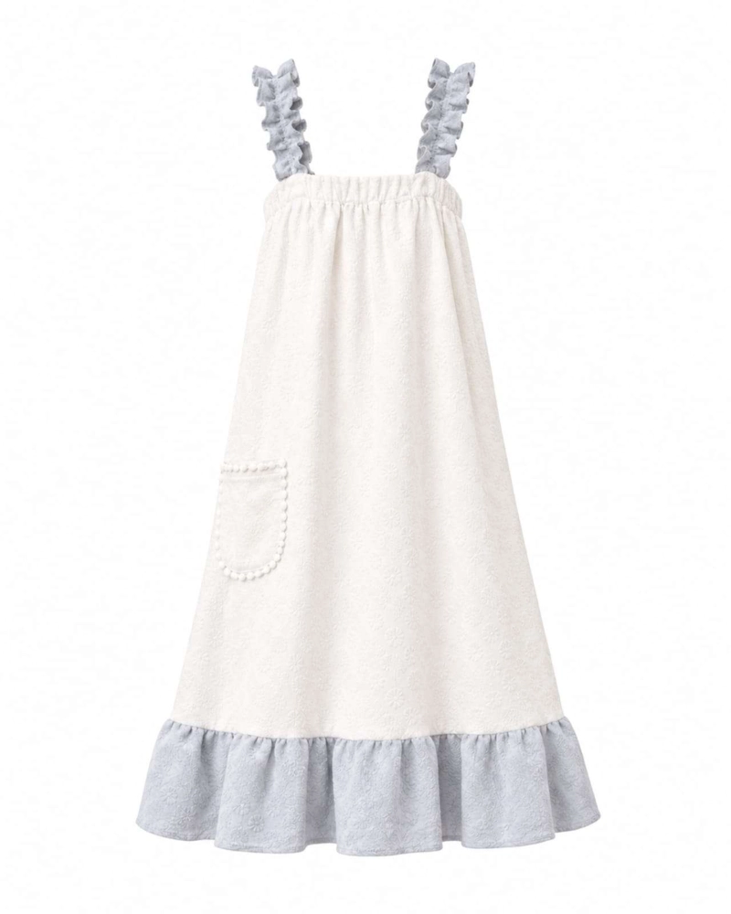 TOALLA VESTIDO PLAYERO CON TIRANTES Y BOLSILLO PARA MUJER XS - 6