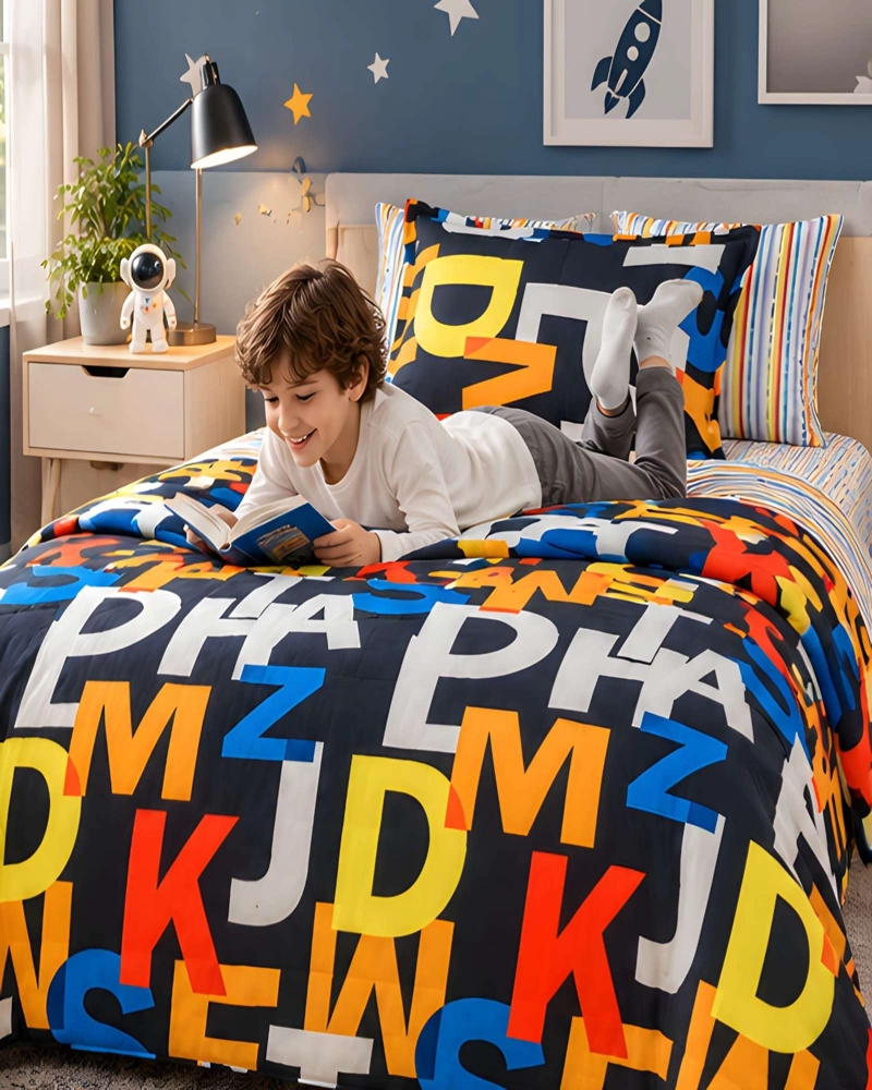 CUBRECAMA QUILT 1.5 PLAZAS PARA VERANO CON ALMOHADA INCLUIDA - 1