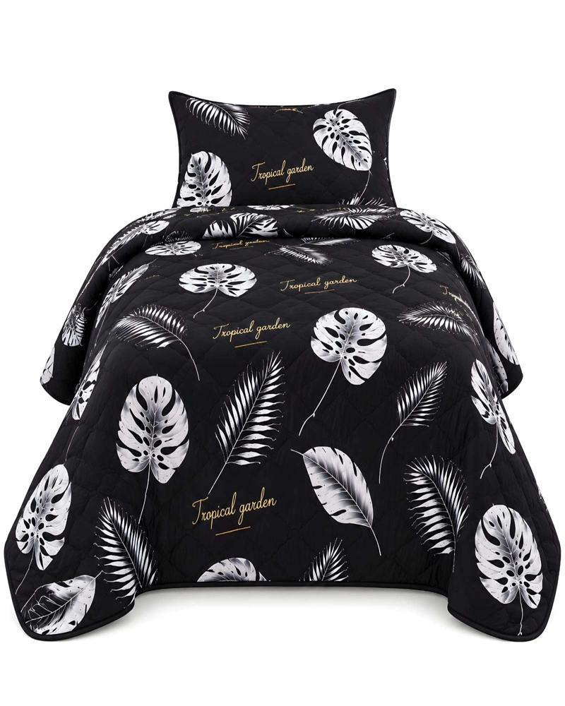 CUBRECAMA QUILT 1.5 PLAZAS PARA VERANO CON ALMOHADA INCLUIDA - 6