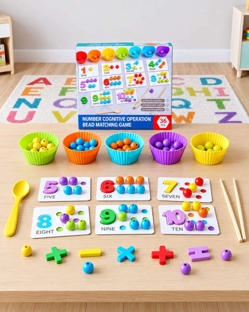 JUEGO COGNITIVO SENSORIAL NUMEROS CUENTAS Y MATEMATICA - 4