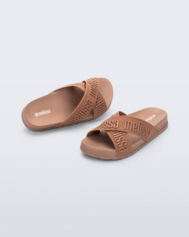 SANDALIA MUJER MELISSA COZY SLIDE M LOVER II MARRON - 3