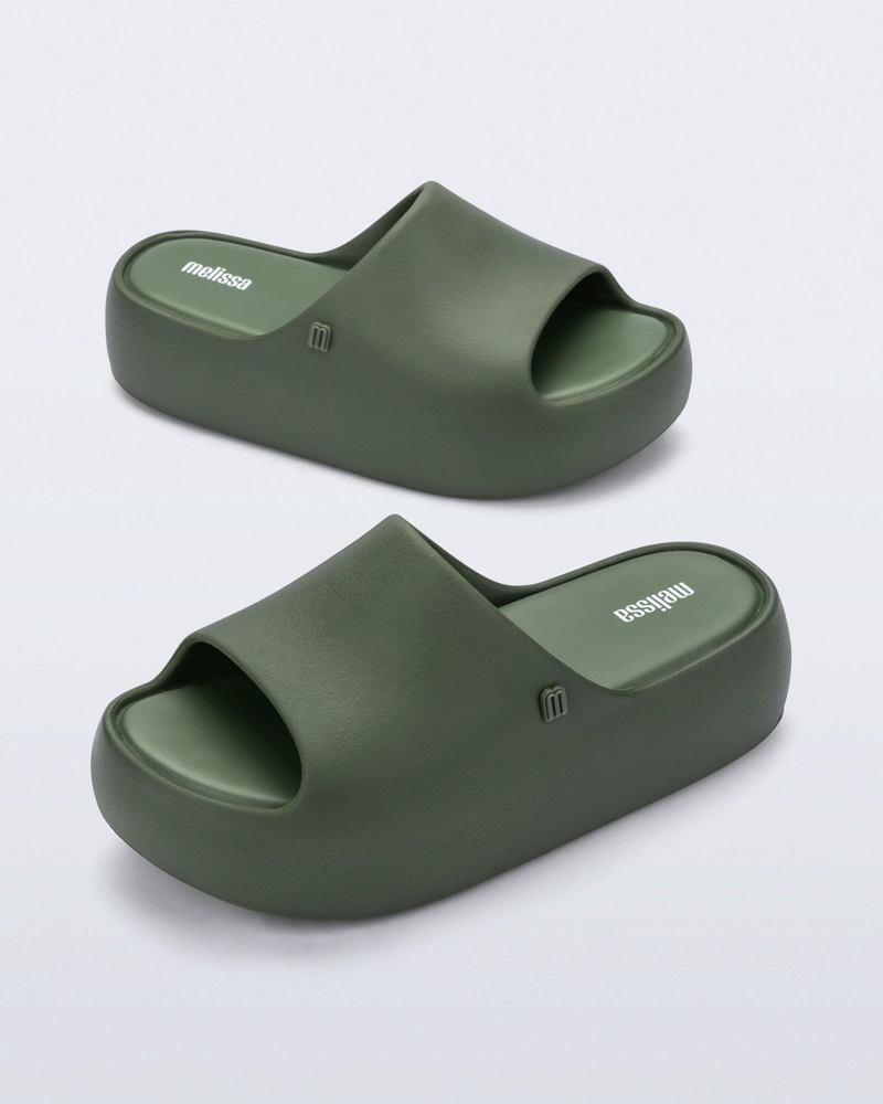 SANDALIA MELISSA PLATFORM SLIDE VERDE - 2