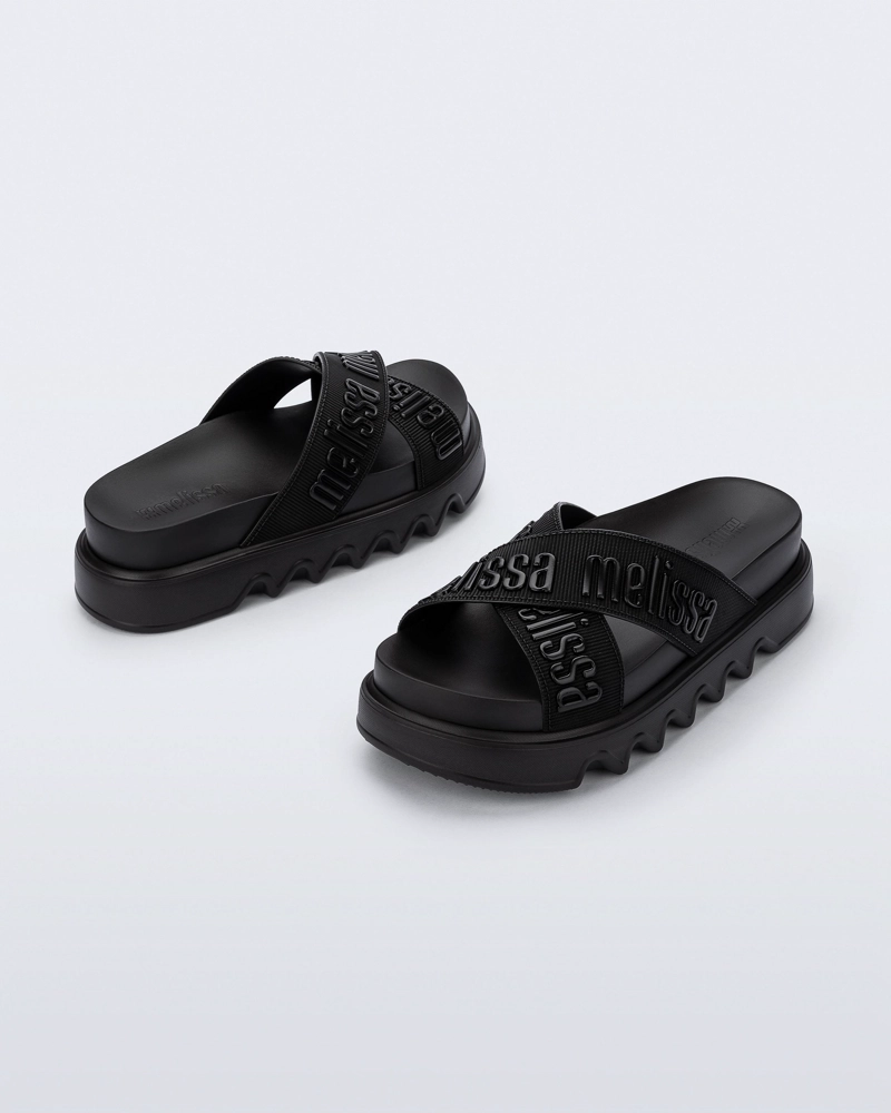 SANDALIA MELISSA CROSS M LOVER NEGRO - 3