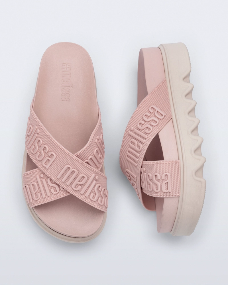 SANDALIA MELISSA CROSS M LOVER BEIGE ROSA - 4