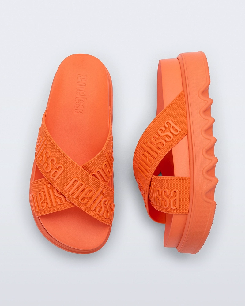 SANDALIA MELISSA CROSS M LOVER NARANJA - 4