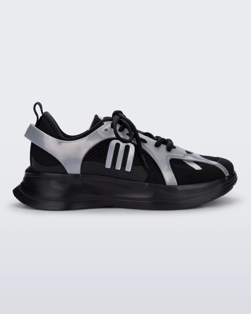 MELISSA X BEAT I NEGRO/PLATA - 1