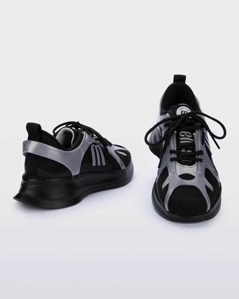 MELISSA X BEAT I NEGRO/PLATA - 2