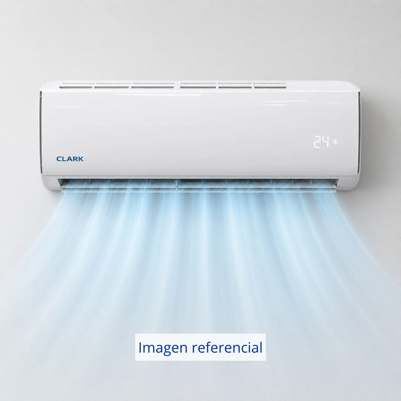AIRE ACONDICIONADO SPLIT MURO INVERTER 9.000BTU CLARK R32 BLANCO - 5