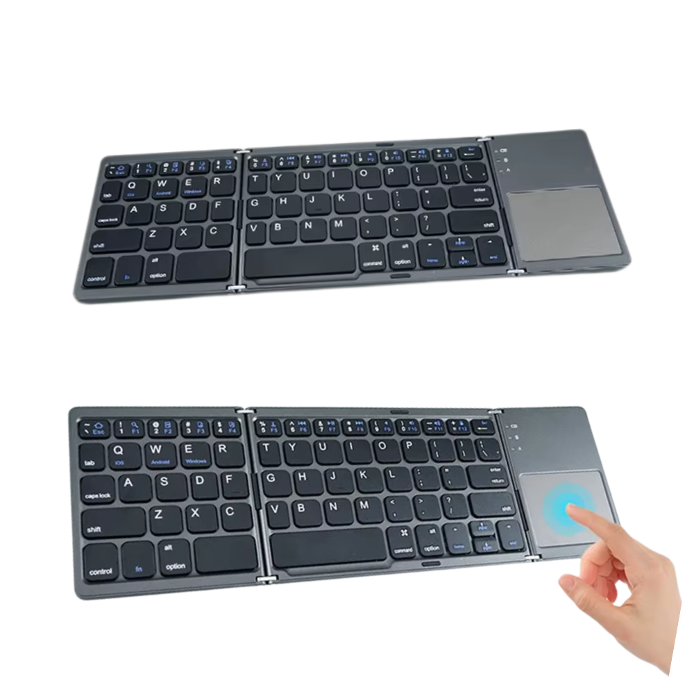 MINI TECLADO PORTATIL PLEGABLE CON Ñ TOUCHPAD - 1