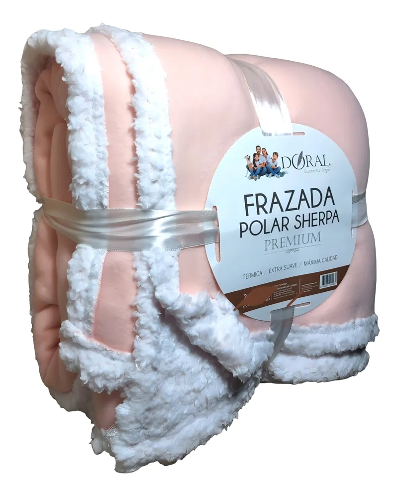 FRAZADA POLAR SHERPA PREMIUM 2 PLAZAS DORAL - 2