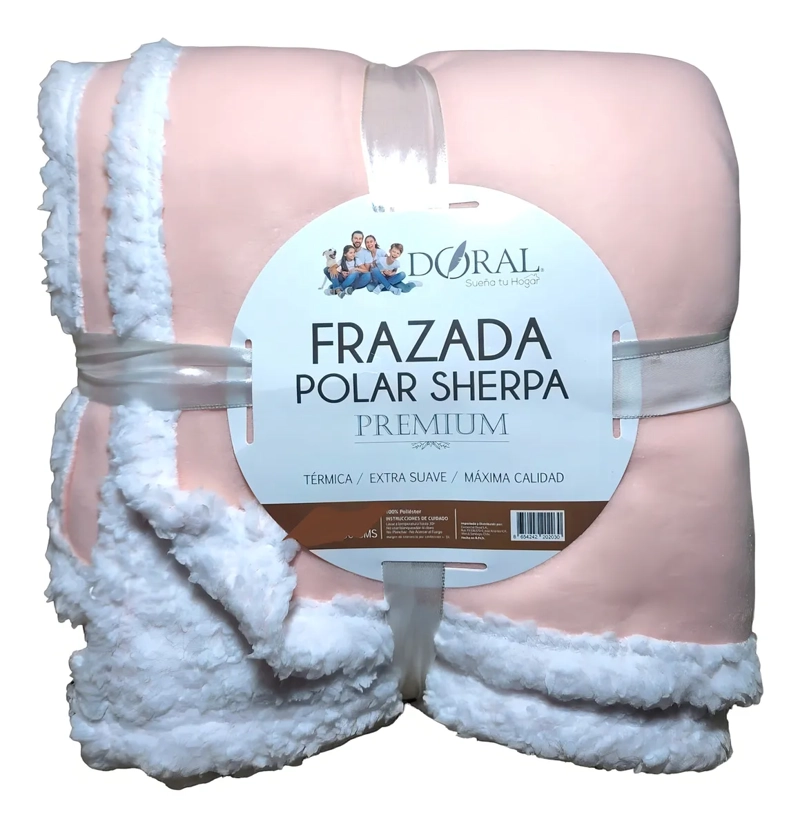 FRAZADA POLAR SHERPA PREMIUM 1,5 PLAZAS DORAL - 1