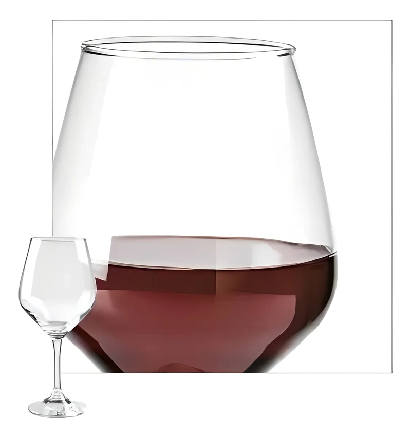 SET 6 COPAS 507ML VINO TINTO COCTEL APEROL BRUNELLO CRISTAR COLOR TRANSPARENTE - 4