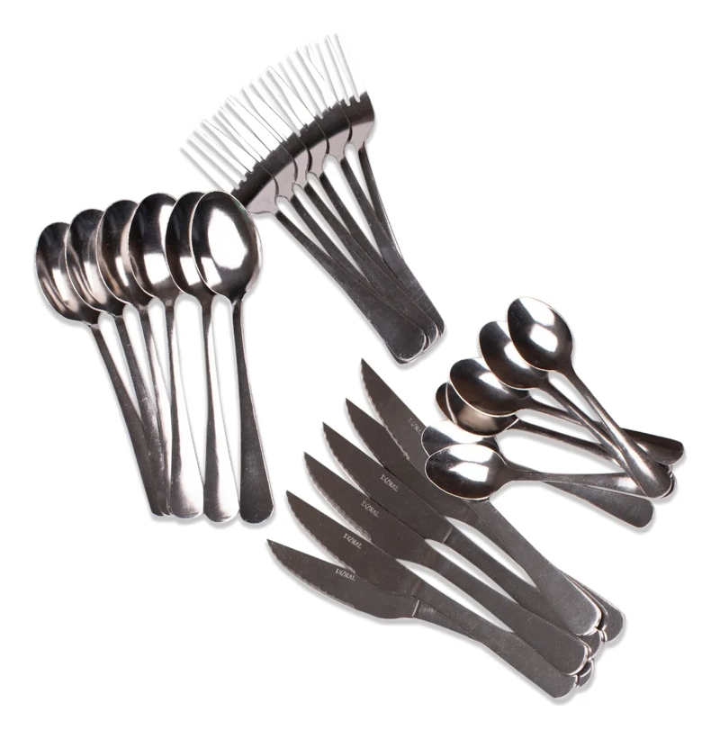 UEGO CUCHILLERIA 24 PIEZAS 1.5 MM PLATEADO DORAL COLOR CLASSIC - 3