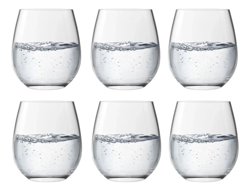 SET 6 VASOS BAJOS MONTEPULCIANO VALLEY 510ML HAUSMANN TRANSPARENTE - 1