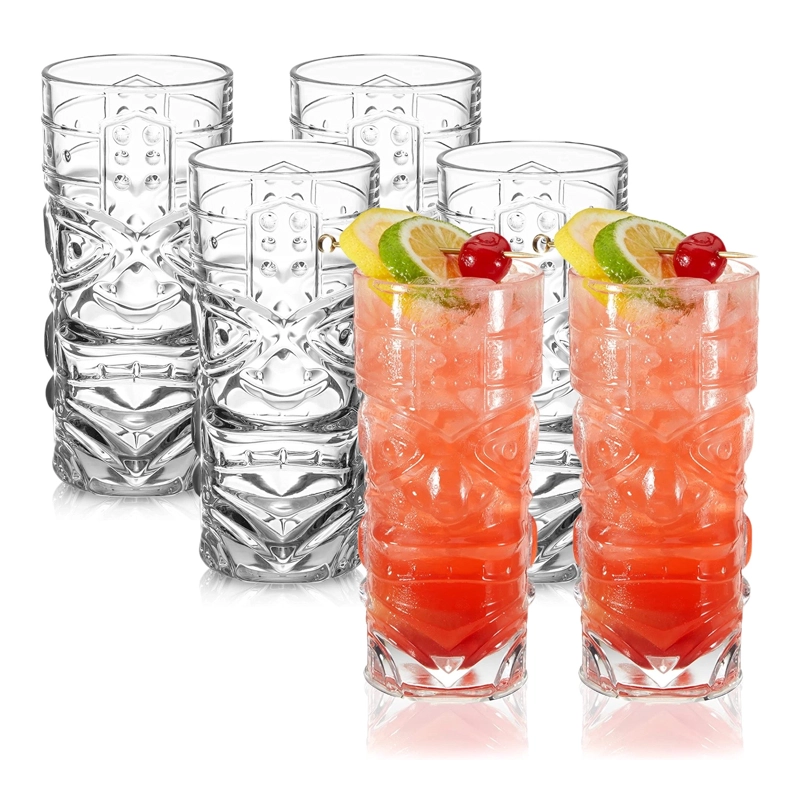 SET DE 6 VASO COCTEL TIKI KANE HAWAIANO 420CC  RIGIL - 5