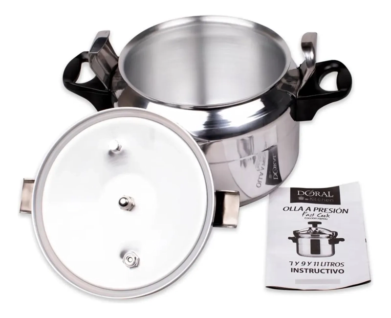 OLLA A PRESION DORAL FAST COOK 7L ALUMINIO ANTIADHERENTE - 2