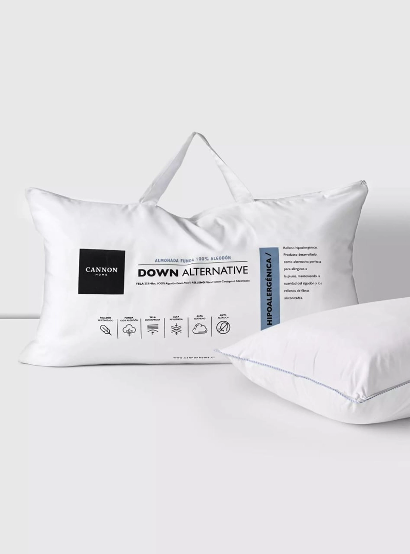 ALMOHADA DOWN ALTERNATIVE 50X90 PREMIUM - CANNON - 2