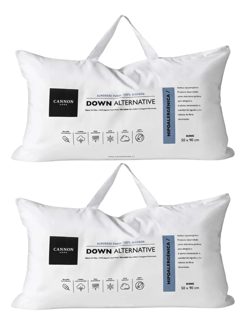 ALMOHADAS PACK DE 2 DOWN ALTERNATIVE 50X90 PREMIUM - CANNON - 1