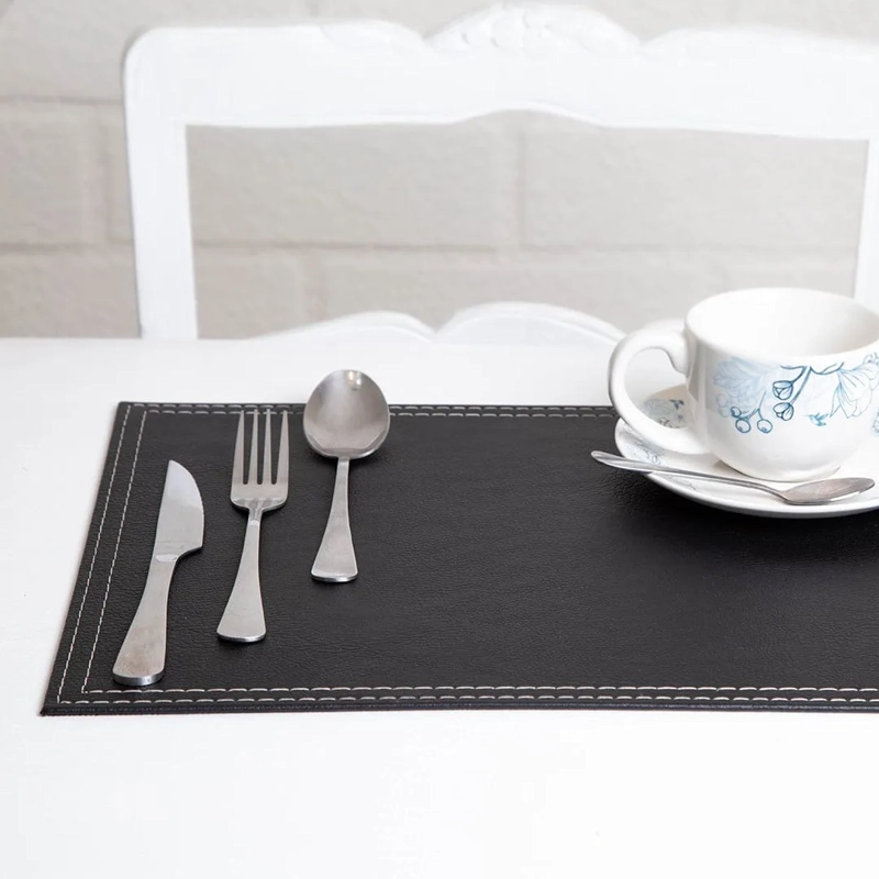 SET 4 INDIVIDUALES RECTANGULAR ECOCUERO 42X32CM DORAL - 4