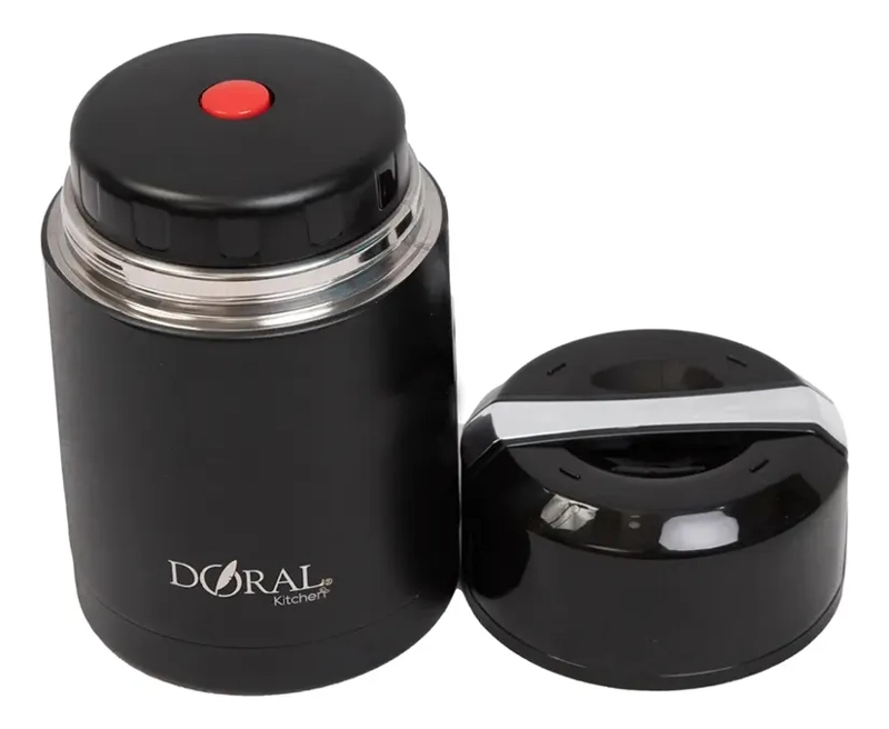 TERMO COMIDA C/MANILLA BUFFET 1000 ML NEGRO DORAL - 2